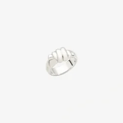 Anello nodo bold in argento 925.