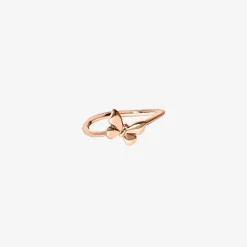 Alternative view of Anello farfalla in oro rosa 9K.