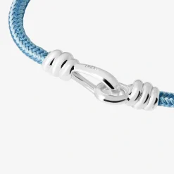 Alternative view of Bracciale nodo con chiusura in argento 925.