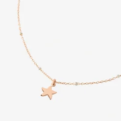 Alternative view of Collana in oro rosa e oro bianco rodiato con Stellina