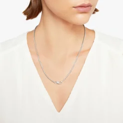 DCC2001 KNOT0 000AG 100 Dodo nodo necklace 925 sterling silver nodo snap hook closure