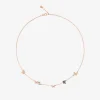 DCC2005 BFLYS BAZ9R 010 Dodo butterfly necklace 9k rose gold white diamonds blue sapphires