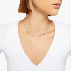 DCC2005 BFLYS BAZ9R 100 Dodo butterfly necklace 9k rose gold white diamonds blue sapphires