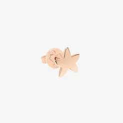 Alternative view of Orecchino stud stellina in oro rosa.