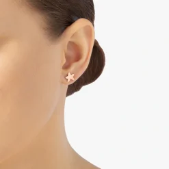 DHB6001 STARS 0009R 100 Dodo star earring 9k rose gold