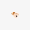 DHB7001 HEARS DBK9R 010 Dodo heart earring 9k rose gold treated black diamonds