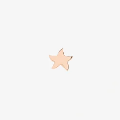 Orecchino stud stellina mini in oro rosa.