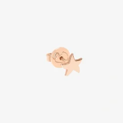Alternative view of Orecchino stud stellina mini in oro rosa.