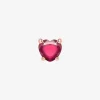 DHC3000 HEART SR09R 010 Dodo heart earring rose gold synthetic ruby
