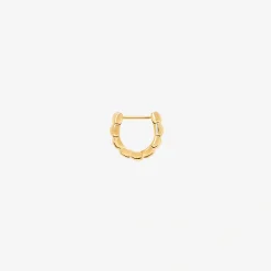 Orecchino granelli in oro giallo 18K. Mezzo paio.