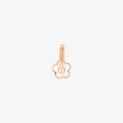 Orecchino fiore in oro rosa 9K. Mezzo paio.