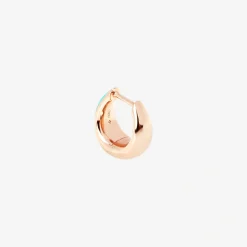 DHC3006 RONDE TURAG 030 Dodo rondelle earring rose gold plated silver turquoise enamel