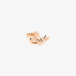 Alternative view of Orecchino stud nodo in oro rosa 9K. Mezzo paio.
