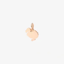 Ciondolo dodo in oro rosa 9K. Modello grande.