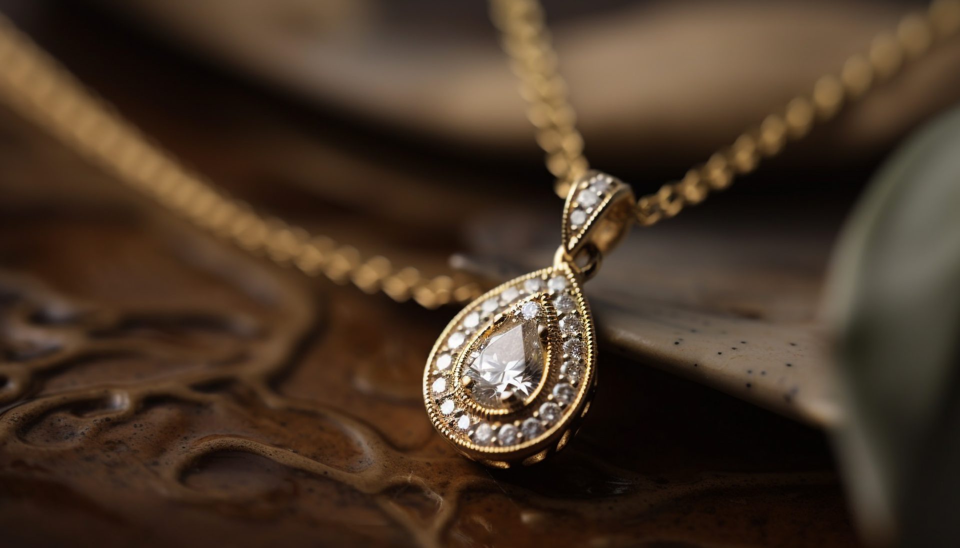 shiny gold jewelry symbol wealth generated by ai scaled