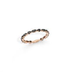 Anello eternelle con diamanti neri
