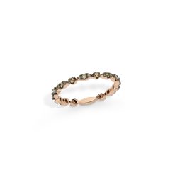 Anello eternelle con diamanti brown